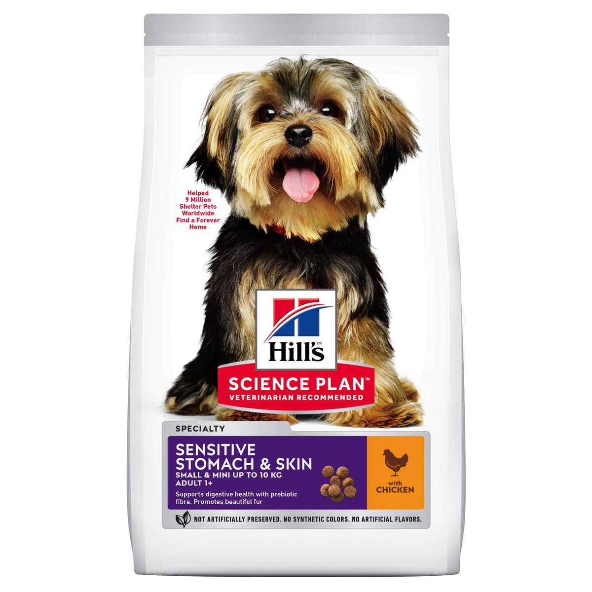 Hill's Science Plan&trade; Canine Adult Small&Mini Breed. Sensitive Stomach & Skin. Chicken.