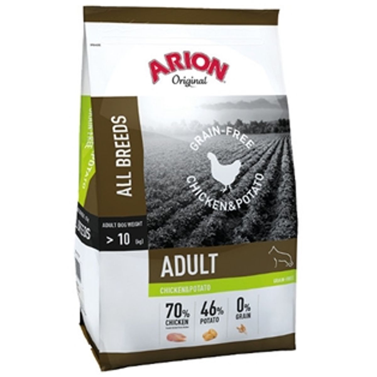 Arion No Grain - Adult - kylling og kartofler. 12kg.