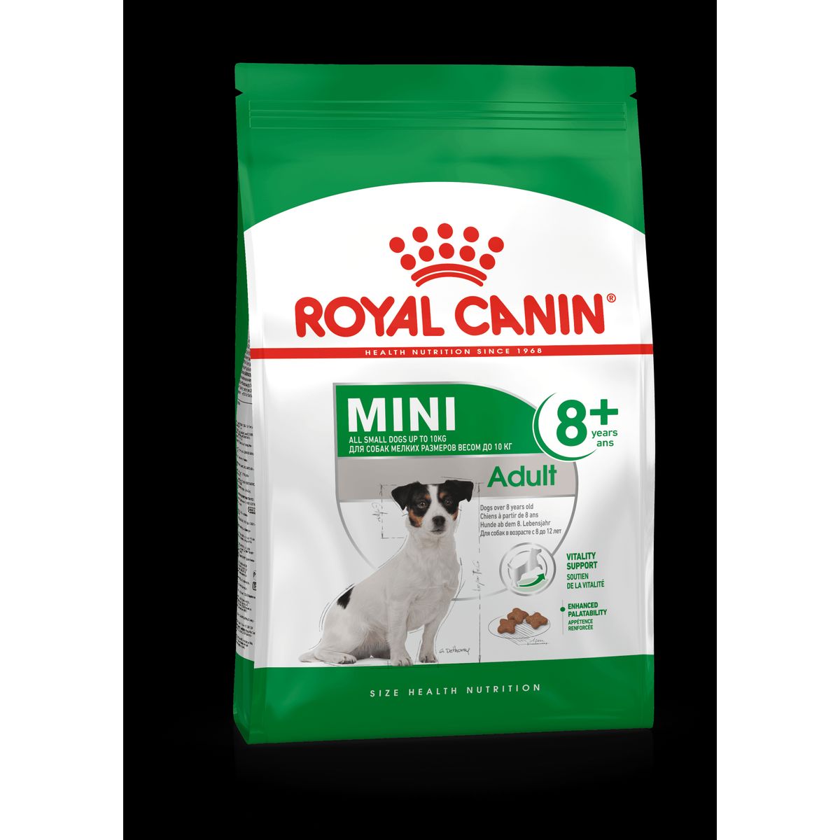 Royal Canin Mini Adult 8+. Hunde over 8 år.