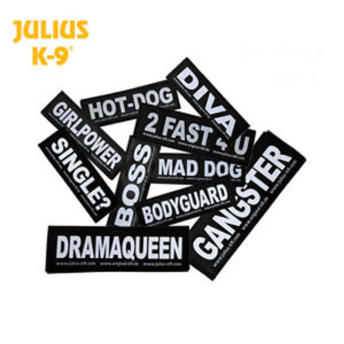 Labels til Julius k9 seler