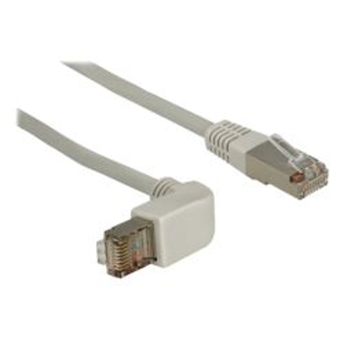 Delock Network Cable Rj45 Cat.5e Sf/utp Upwards Angled/straight 1 M - Ledning