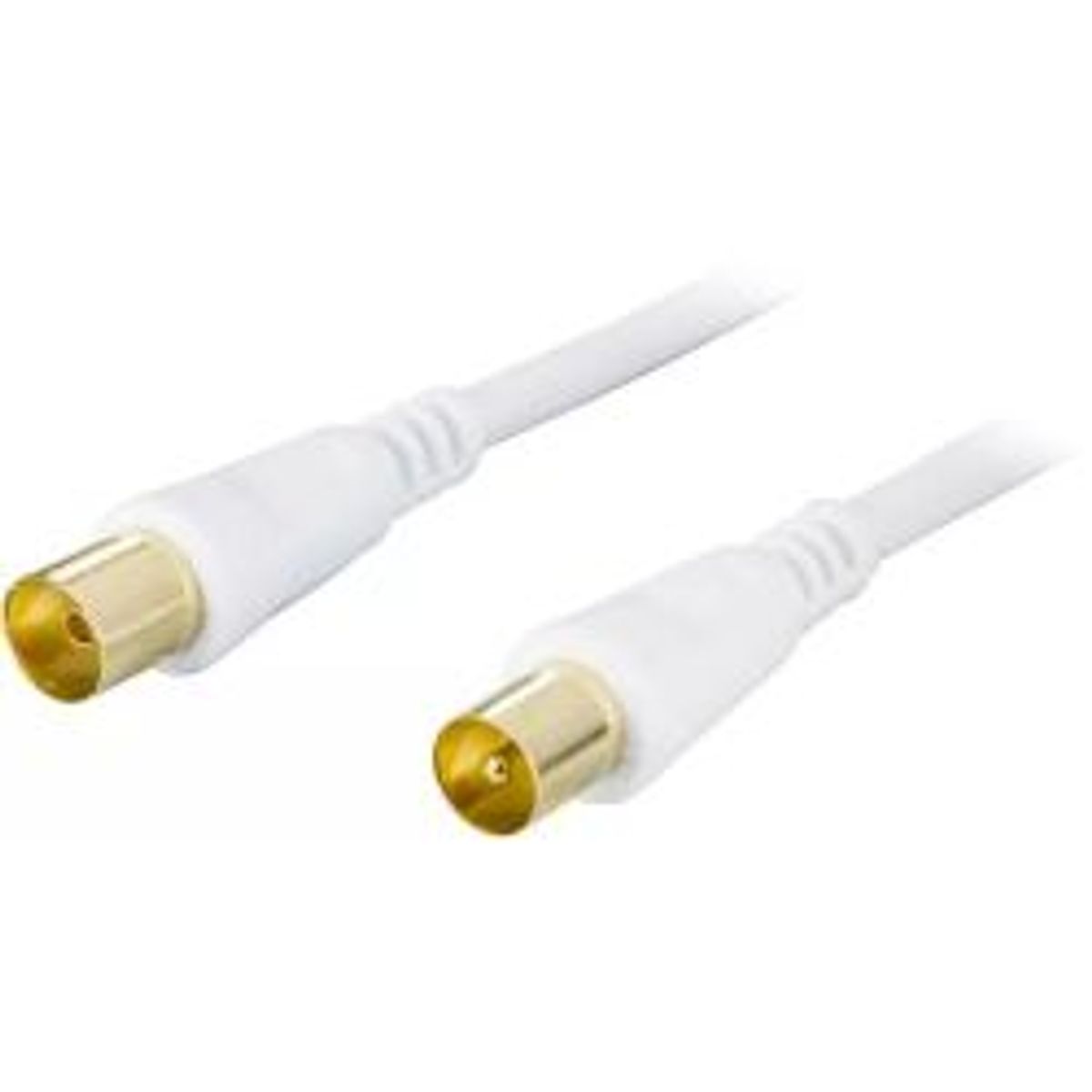 Deltaco Antenna Cable, 75 Ohm, Gold-plated Connectors, 5m - Ledning