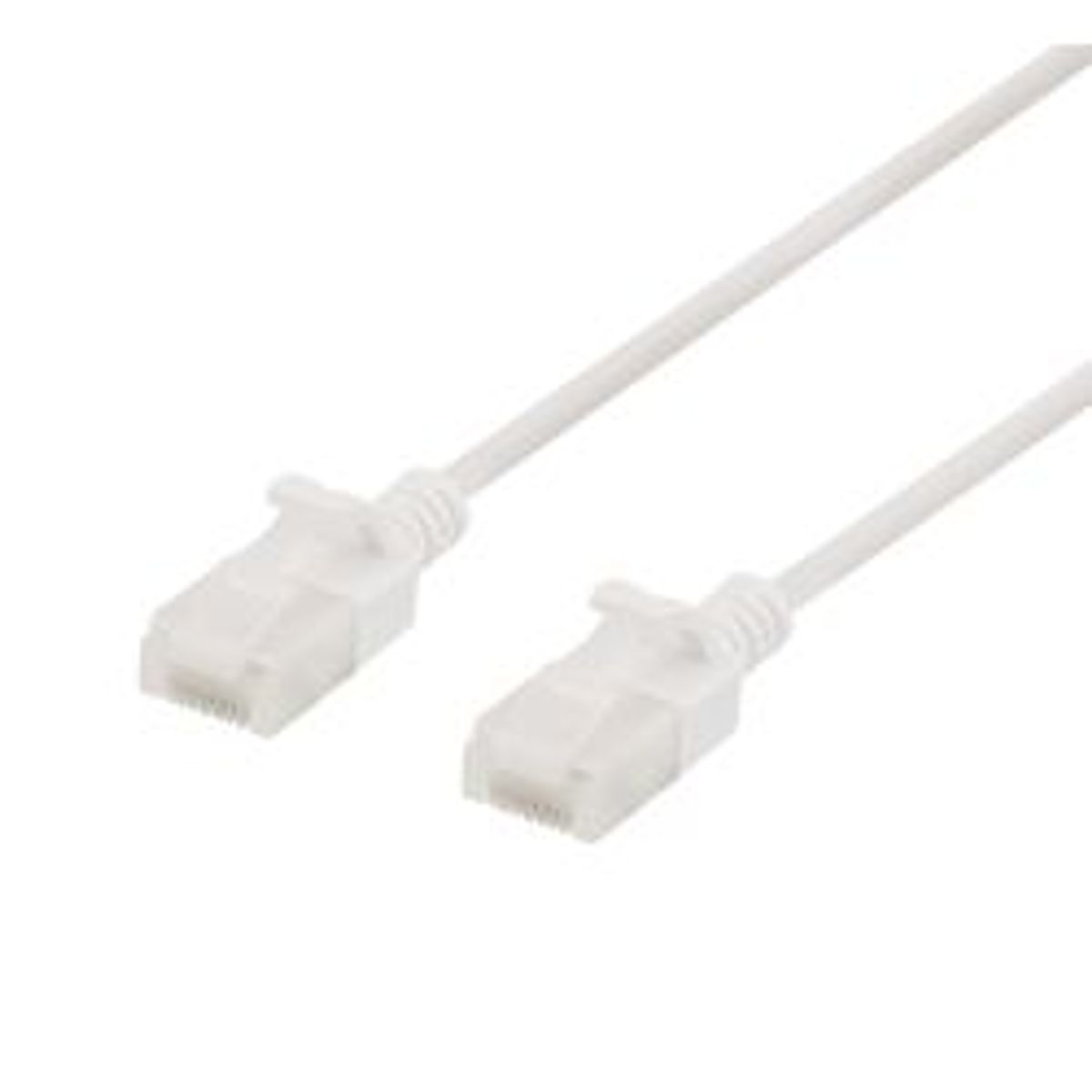 Deltaco U/utp Cat6a Patch Cable, Slim, 3,5mm Diameter, 1m, White - Ledning