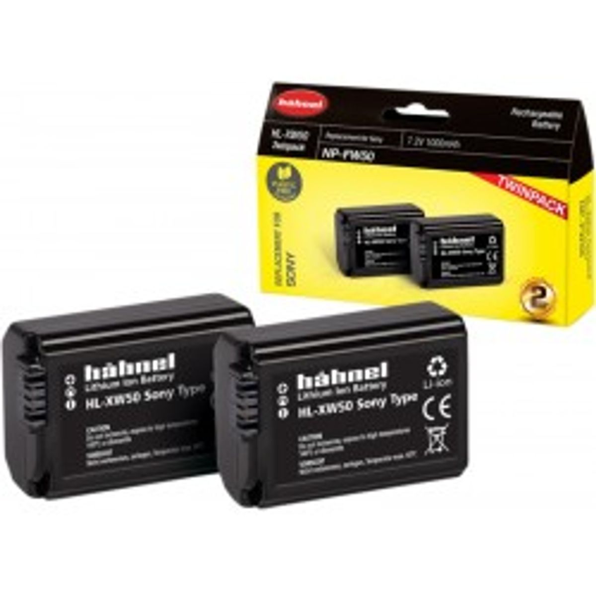 Hahnel Hähnel Battery Sony Hl-xw50 Twin Pack - Batteri