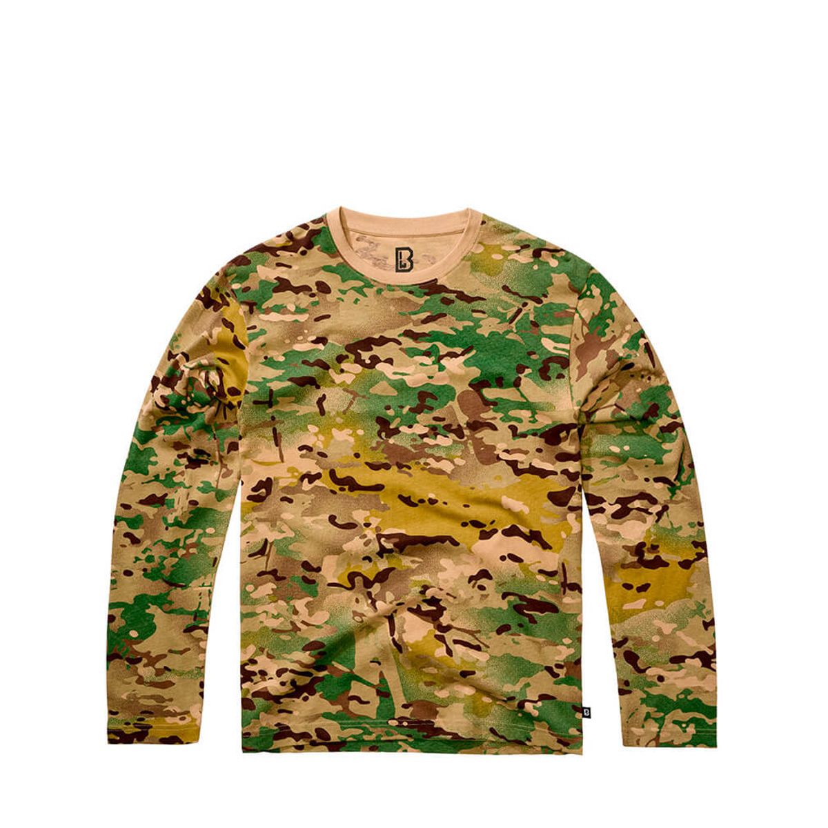 Brandit Premium Langærmet T-Shirt Tactical Camo S