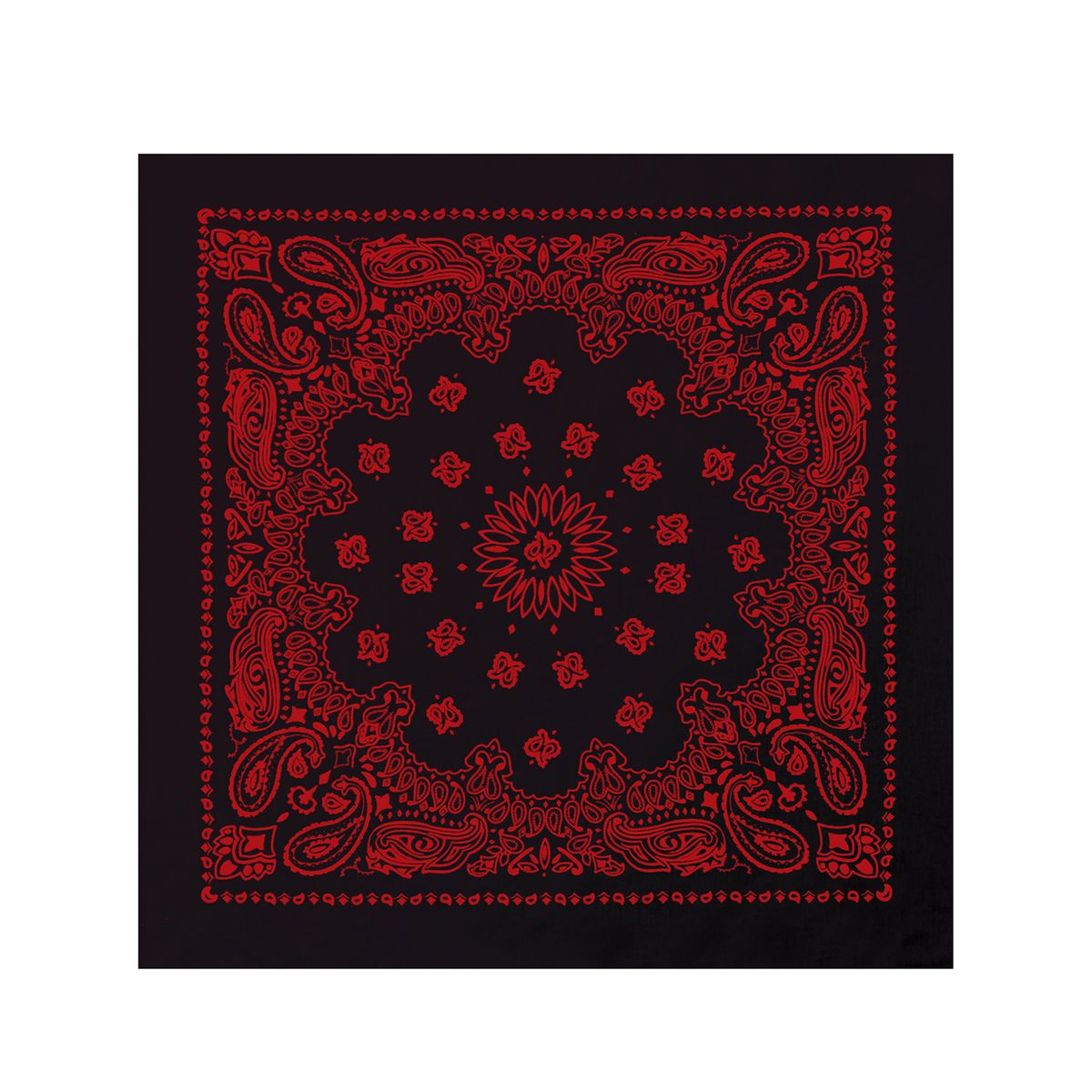 Rothco Large Trainmen Bandanas 27 Inch Black / Red