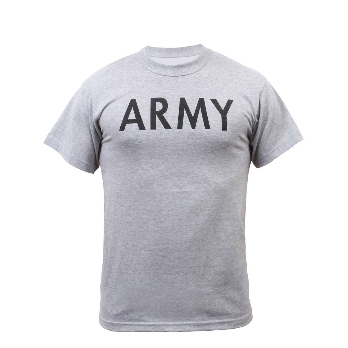 Rothco Gray Physical Training T-shirt Grey, ARMY