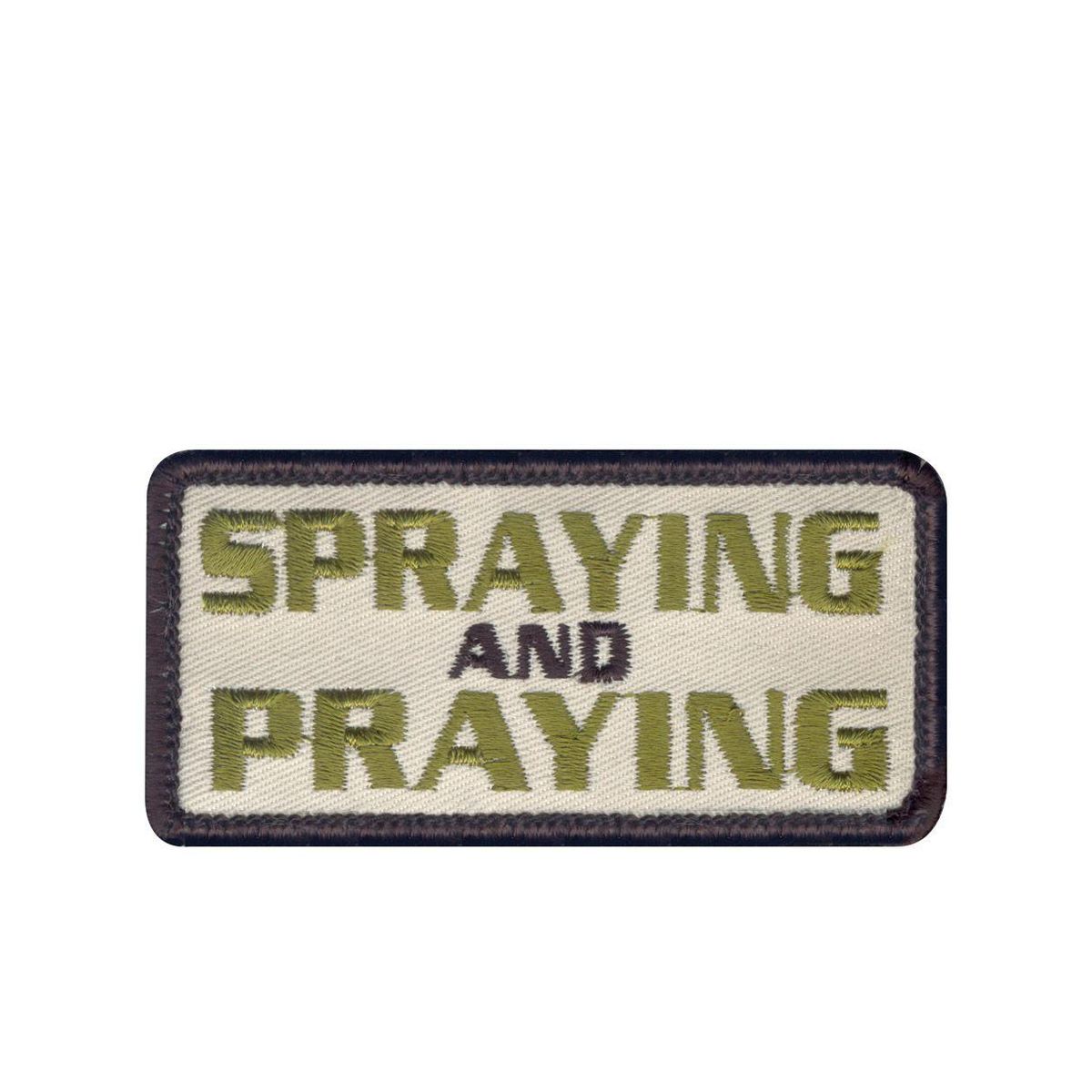 Rothco Spraying and Praying Morale Patch Grey