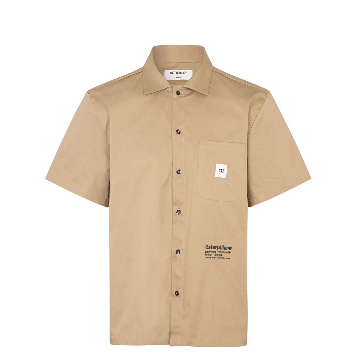 Caterpillar Basic Sleeves Skjorte Sand