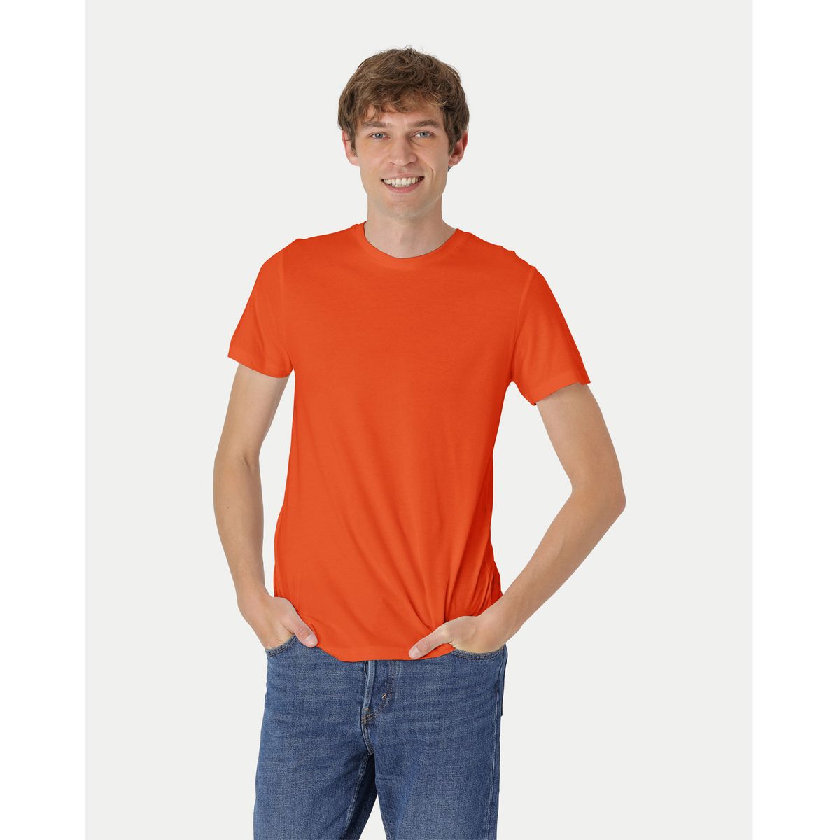 Neutral Fitted T-Shirt Orange