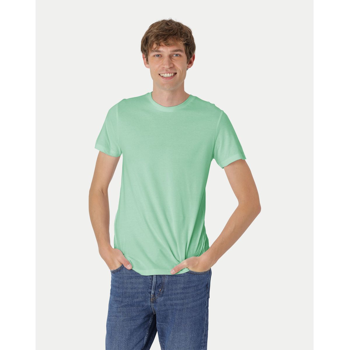 Neutral Fitted T-Shirt Mint