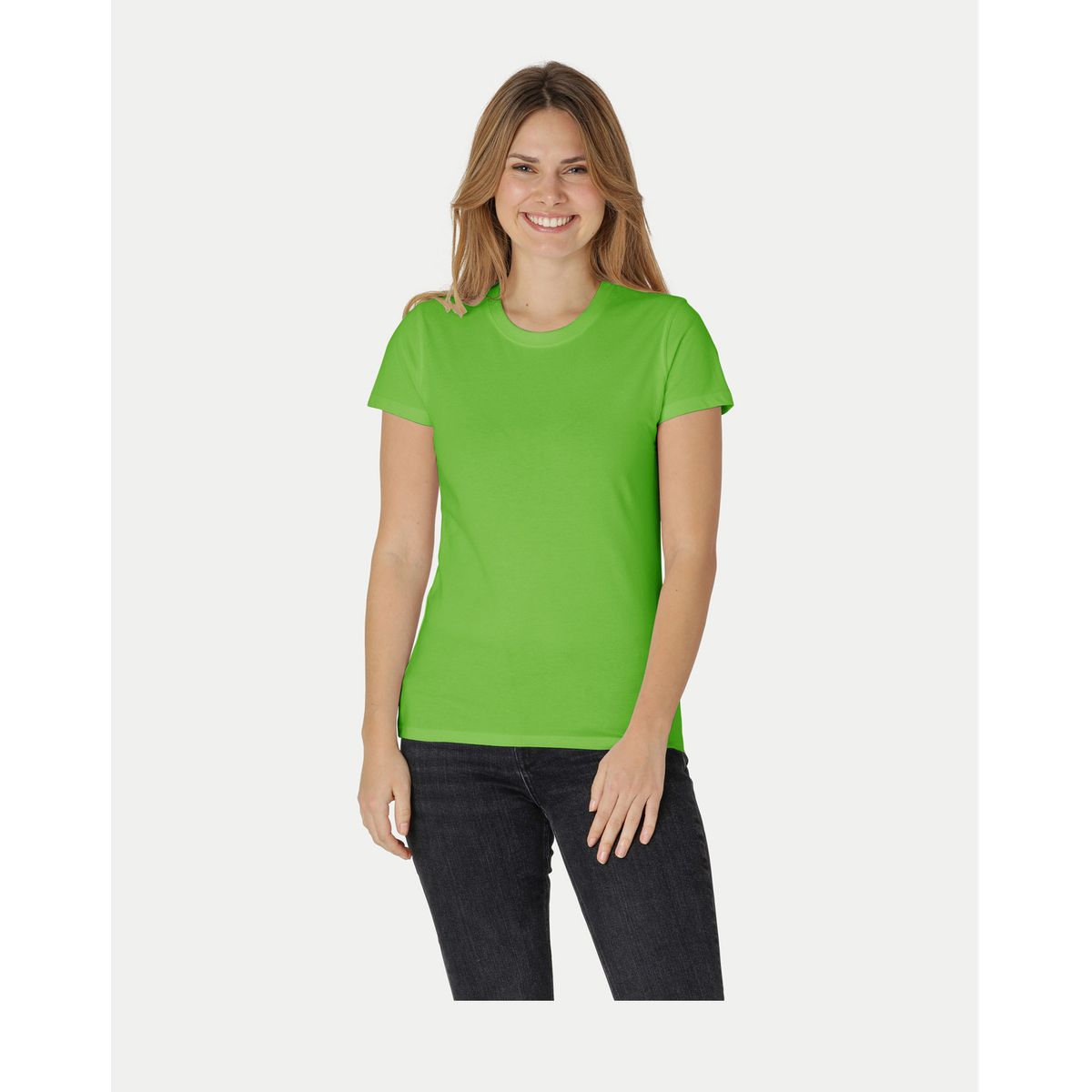 Neutral Dame Klassisk T-Shirt Lime