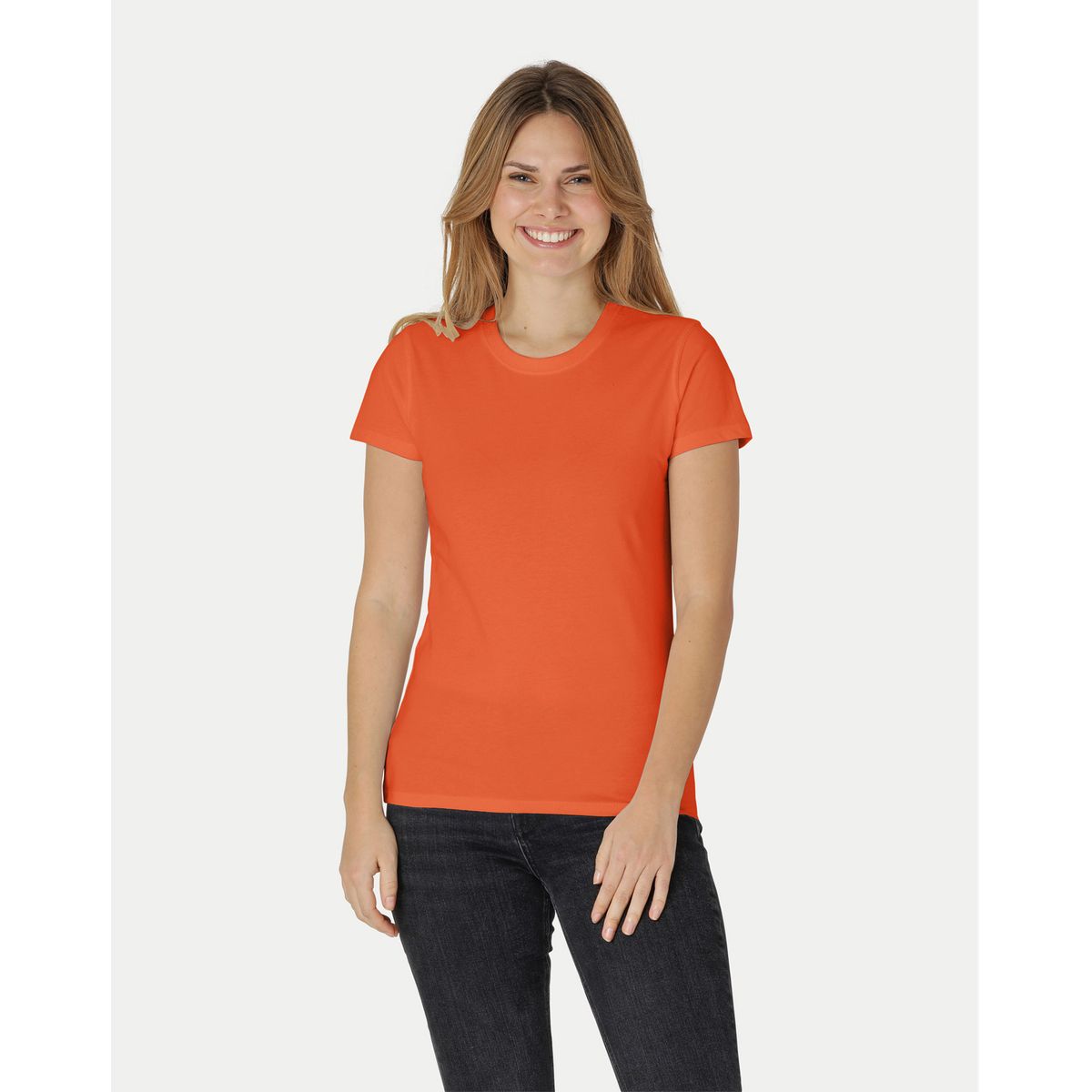 Neutral Dame Klassisk T-Shirt Orange