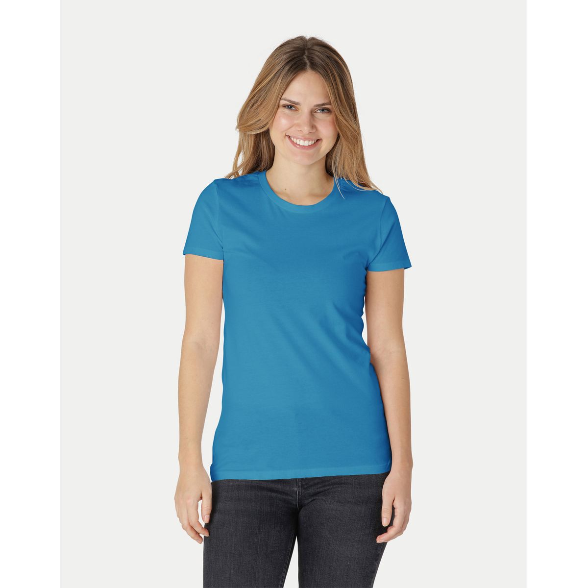 Neutral Dame Fitted T-Shirt Sapphire Blå