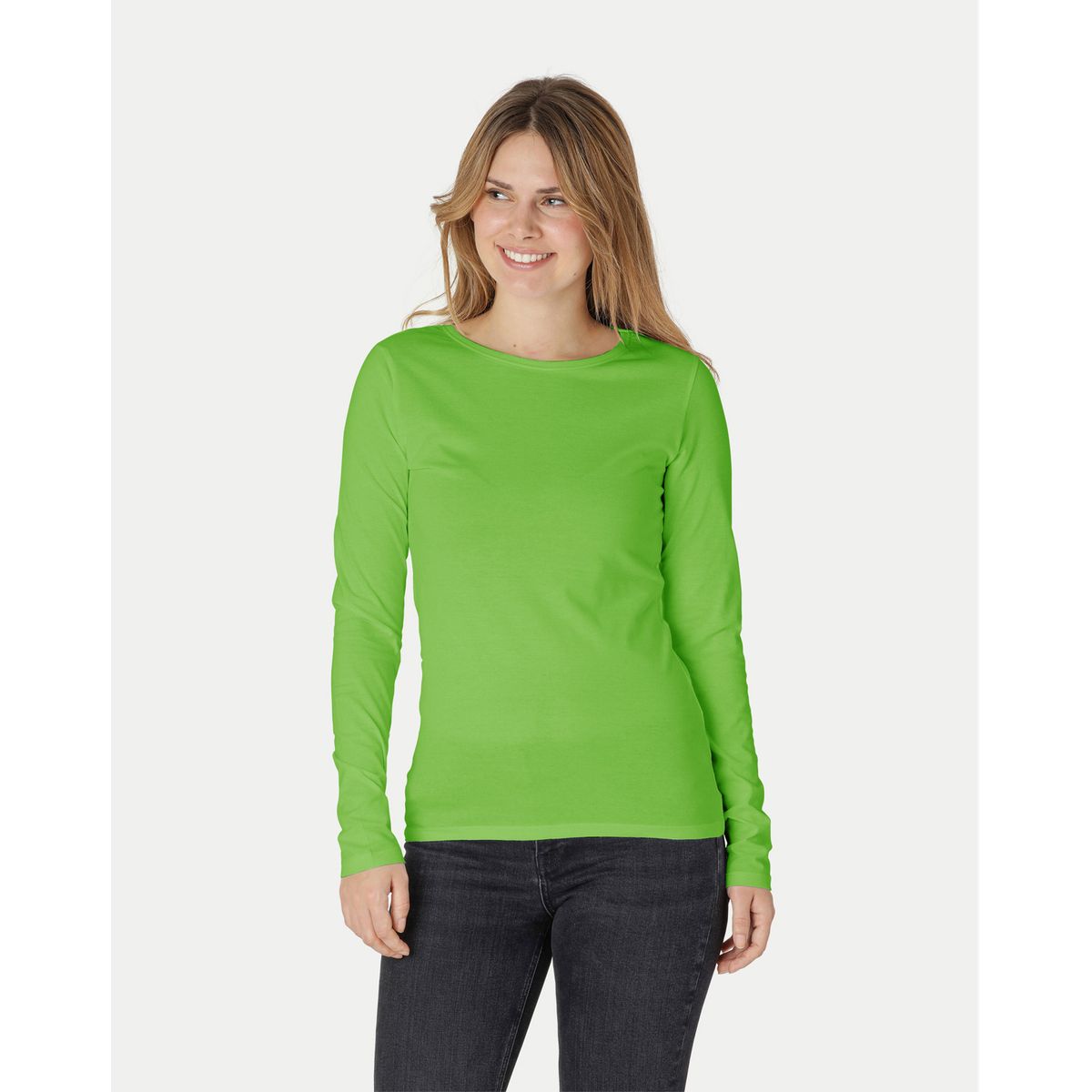 Neutral Dame Langærmet T-Shirt Lime