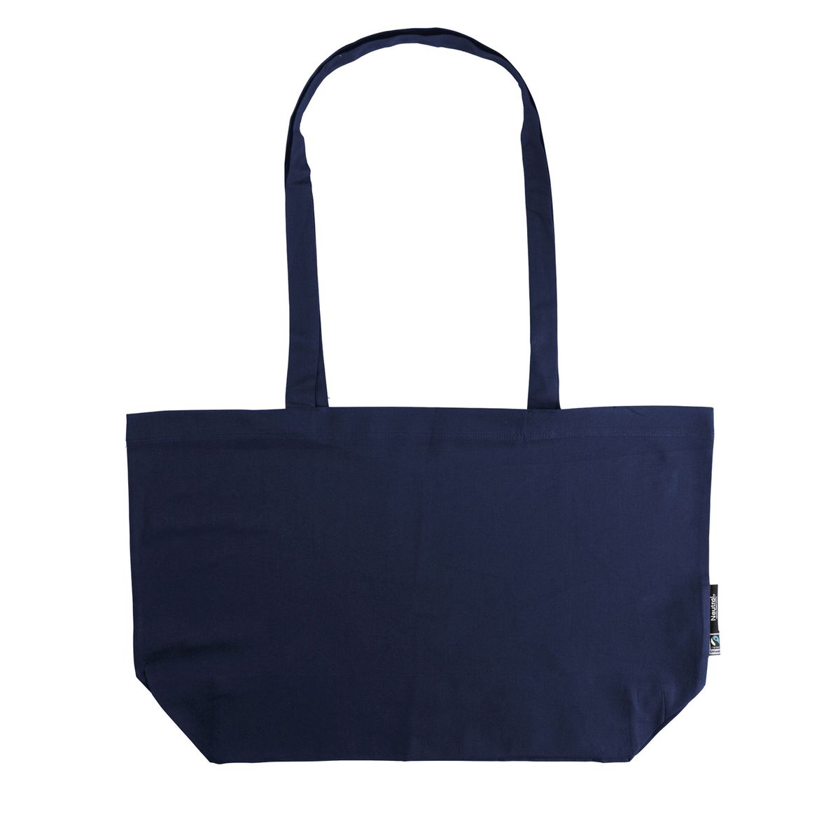 Neutral Shopping Taske w. Gusset Navy