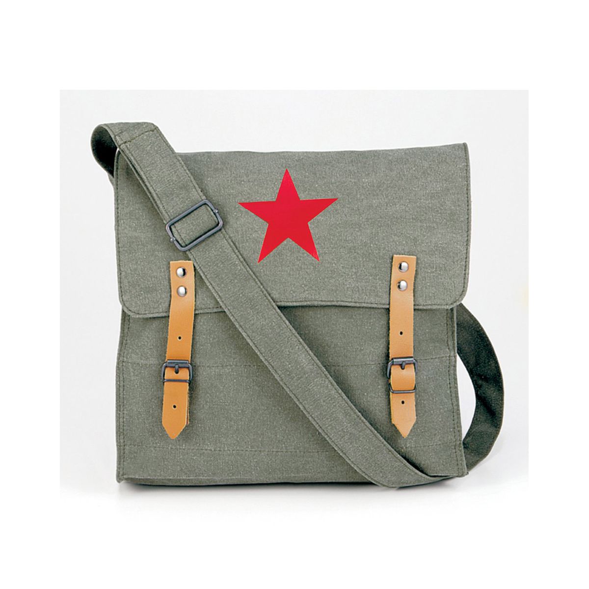 Rothco Vintage Medic Taske 7L Oliven with Rød star