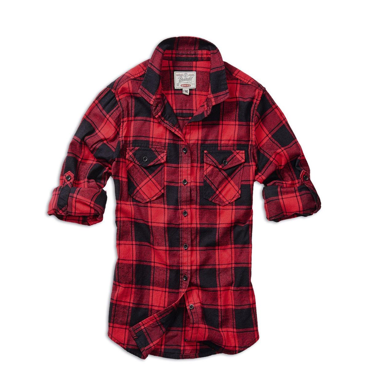 Brandit Amy Flannelskjorte Dame R d/Sort"9336-41_3XL