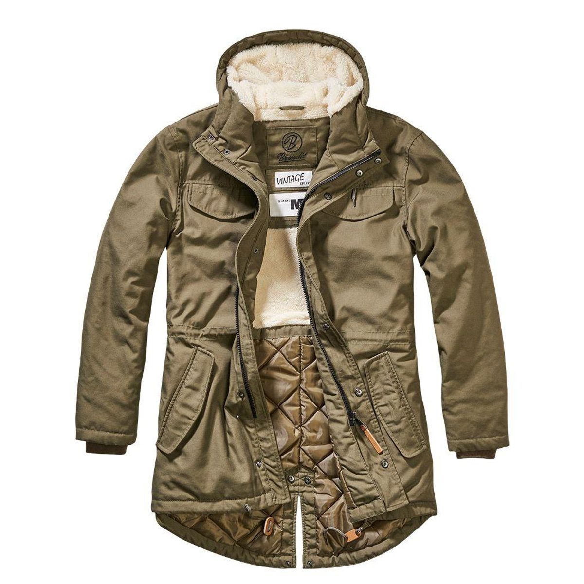 Brandit Marsh Lake Parka Jakke Oliven