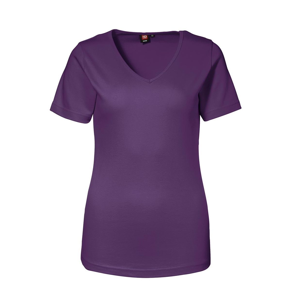 ID Feminin V-hals T-Shirt Lilla