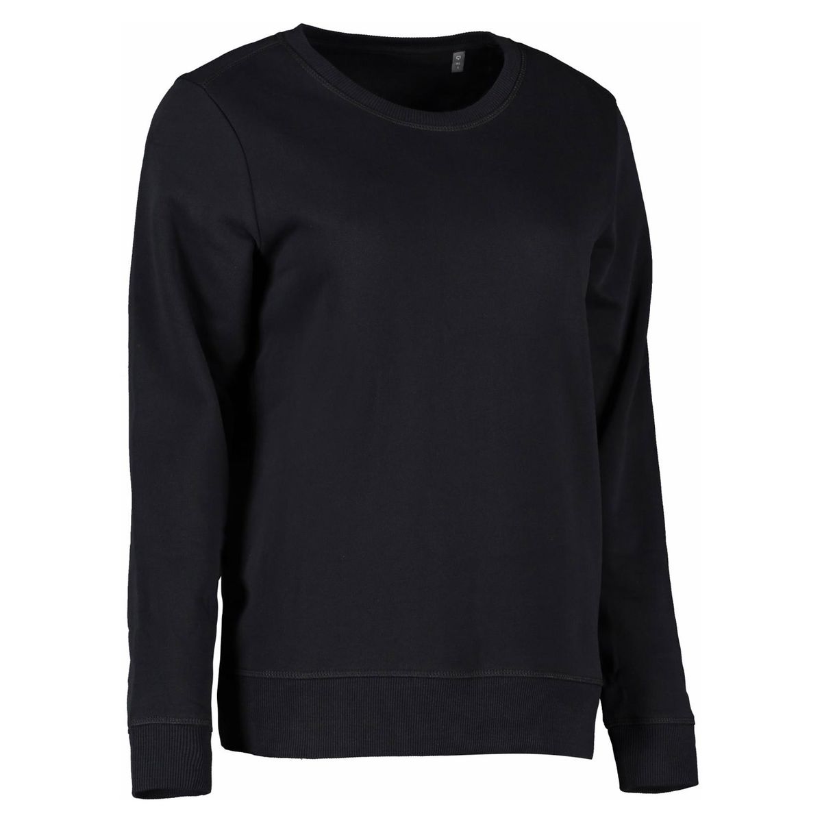 ID Økologisk Sweatshirt Core O-Neck Dame Sort