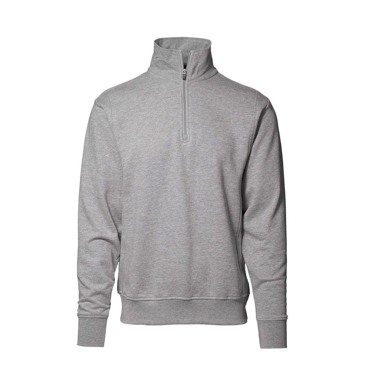 ID Sweatshirt m. Lynlås Grå Melange