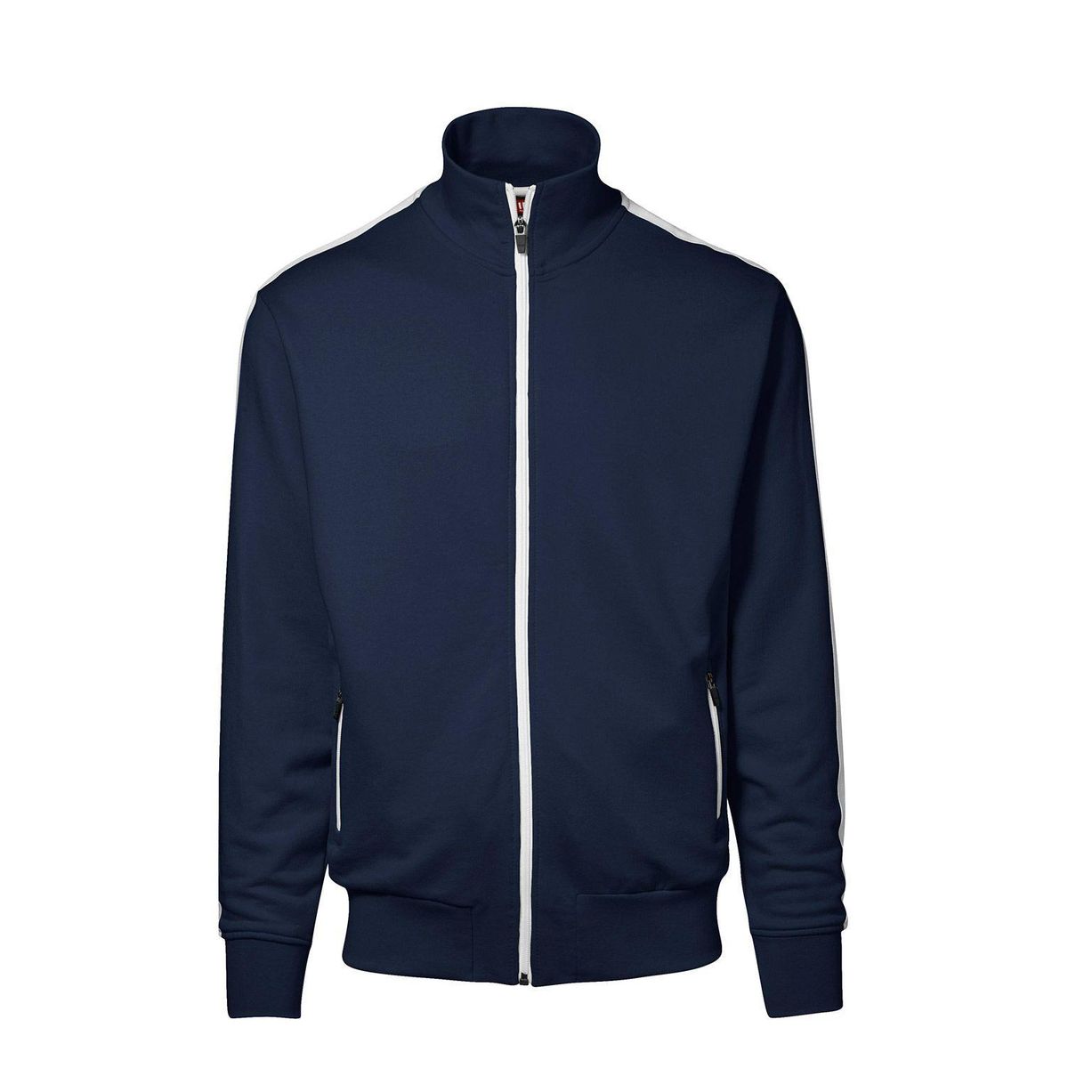 ID Cardigan m. Kontraststribe Navy