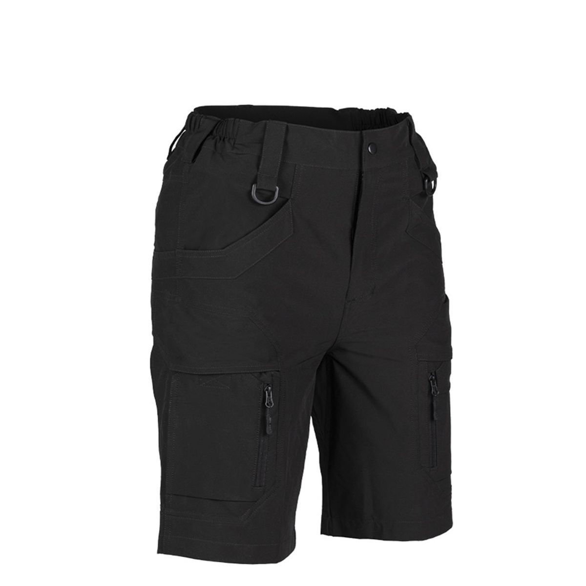 Mil-Tec Elastiske Assault Shorts Sort