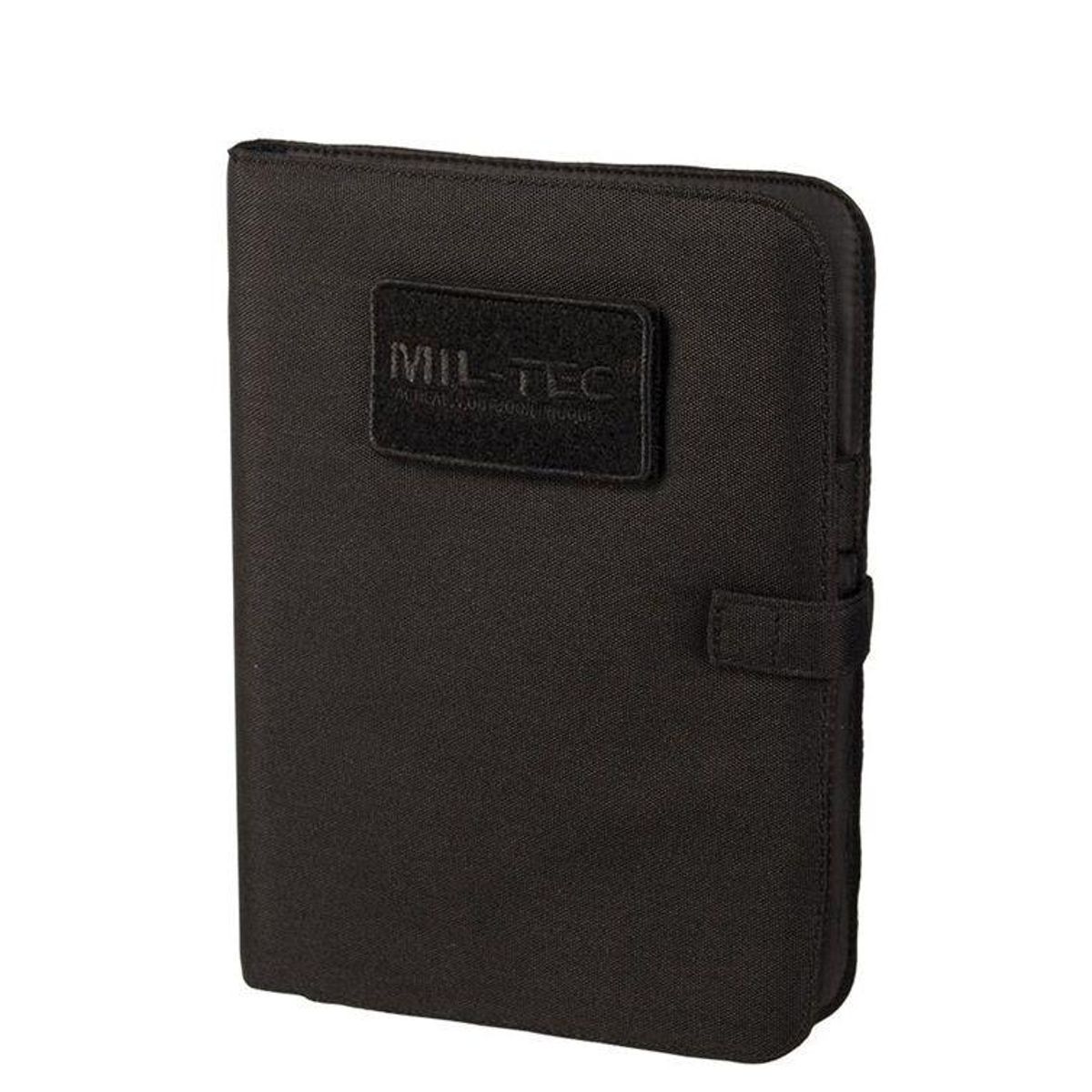 Mil-Tec Notesbog med cover Medium Sort