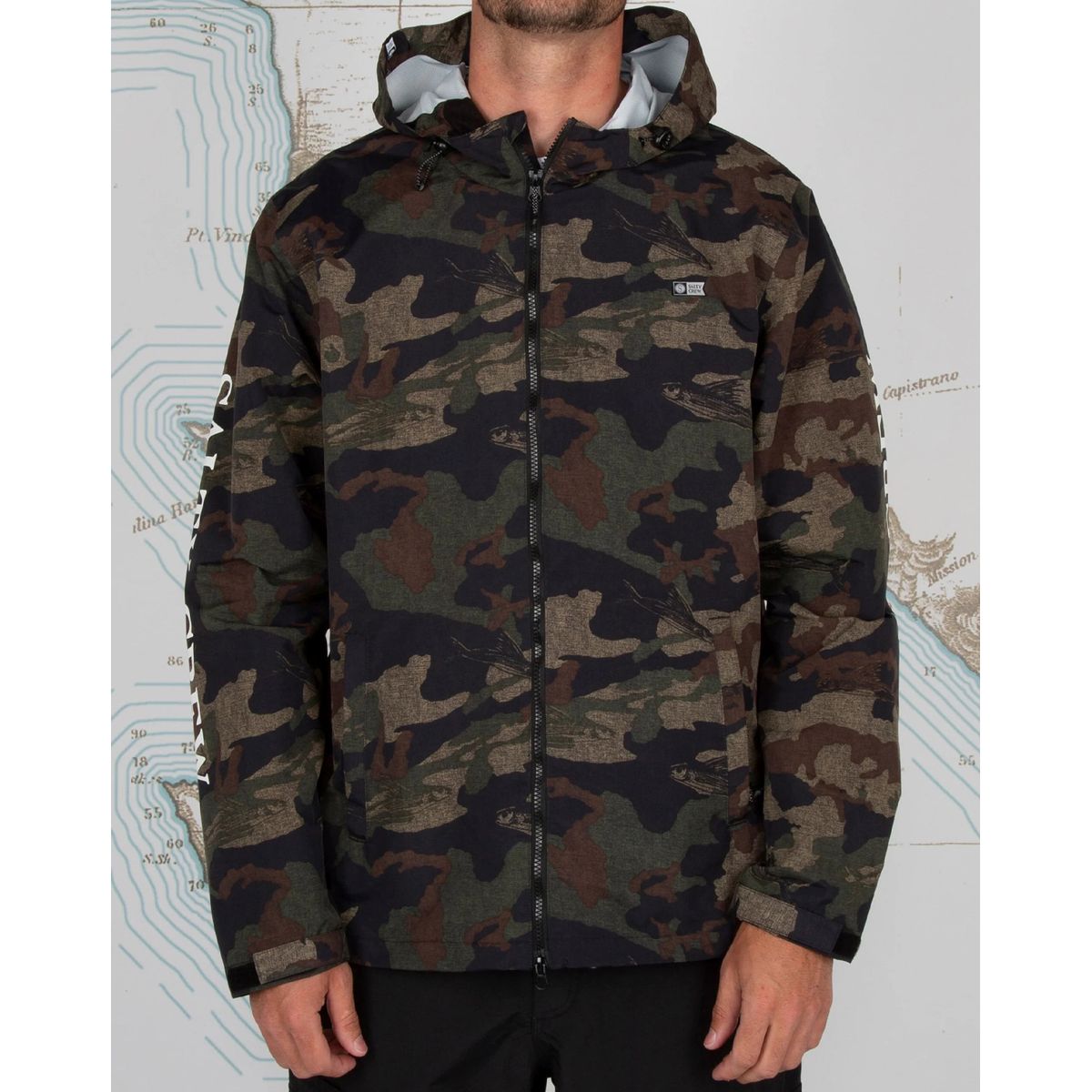 Salty Crew Pinnacle Jakke Dark Camo