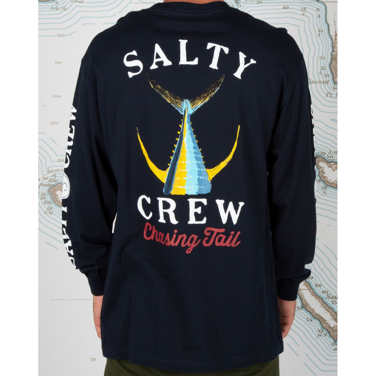 Salty Crew Tailed Langærmet T-Shirt Navy