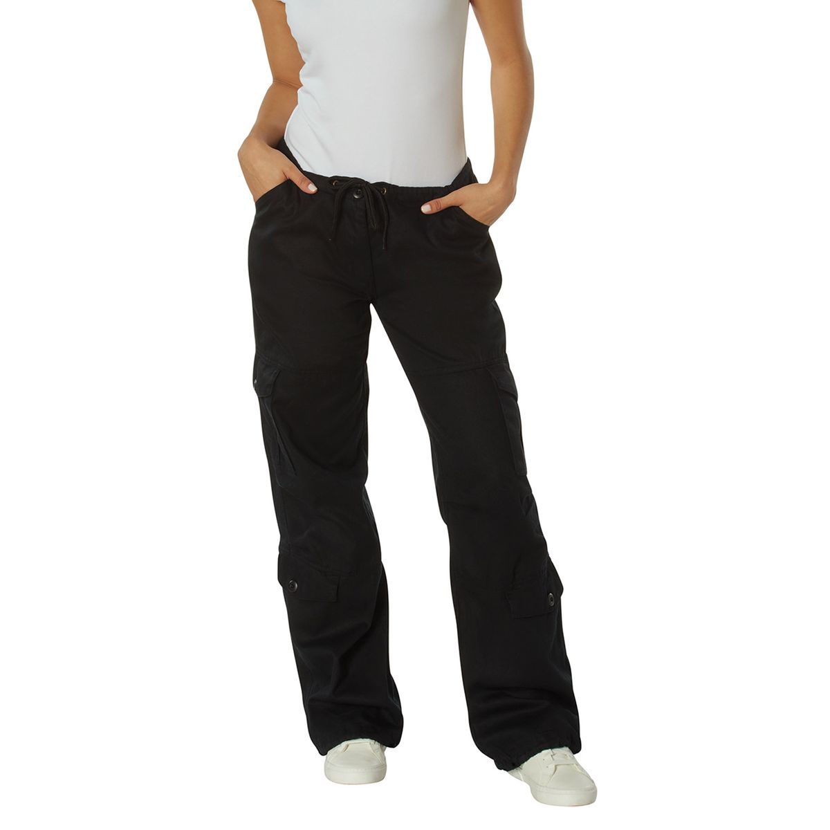 Rothco Ladies Solid-color Paratrooper Pants Black