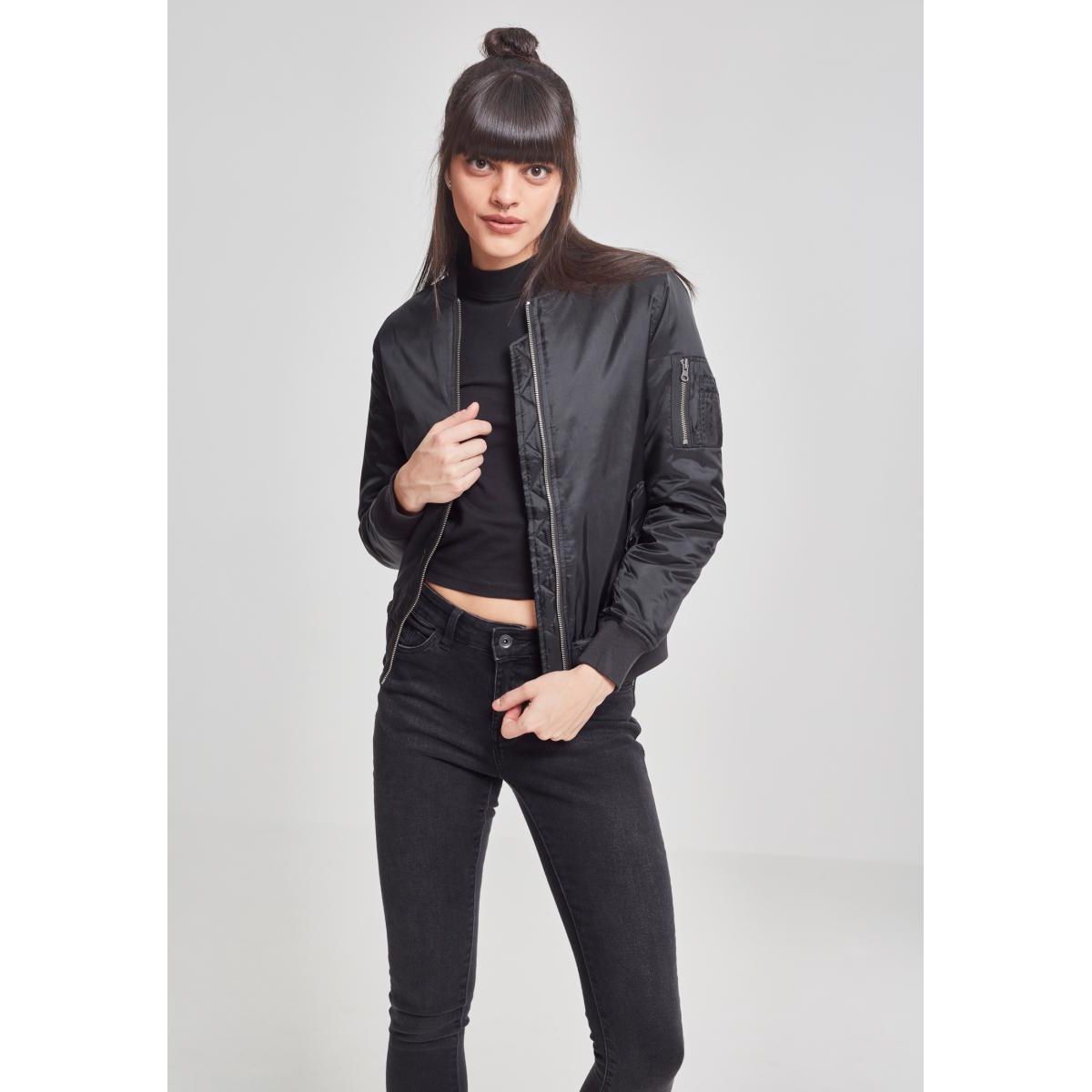 Urban Classics Ladies Basic Bomber Jacket Black S