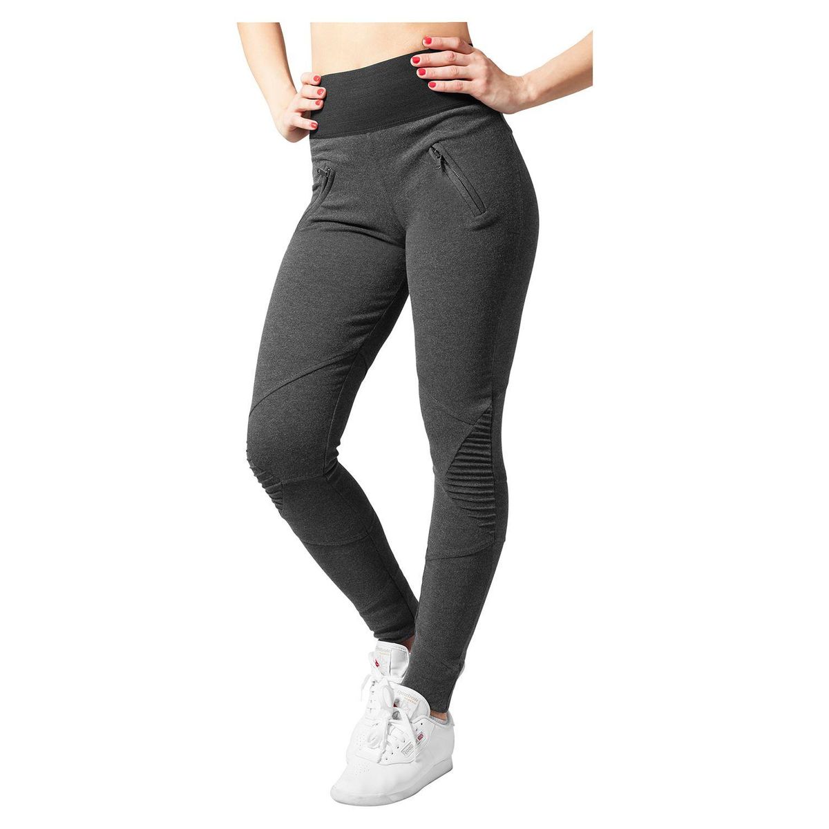 Urban Classics Leggings High Waist Koksgrå/Sort