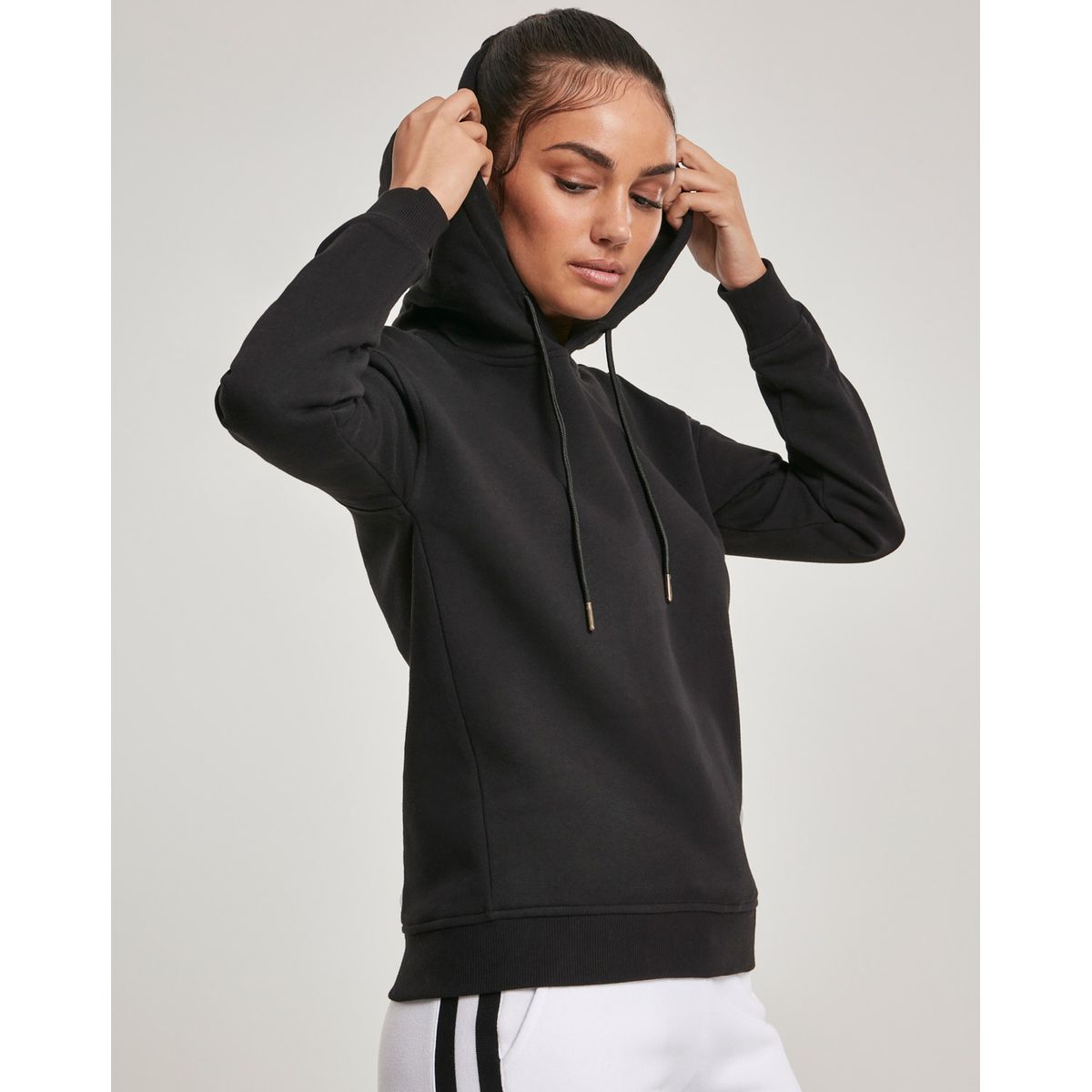 Urban Classics Dame Økologisk Hoodie Sort