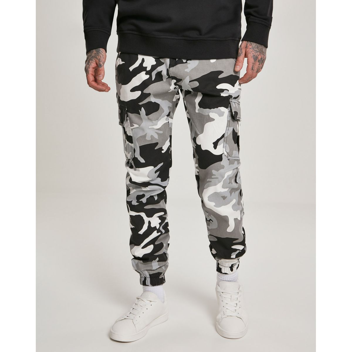 Urban Classics Camo Cargo Joggingbukser 2.0 snow camo 36