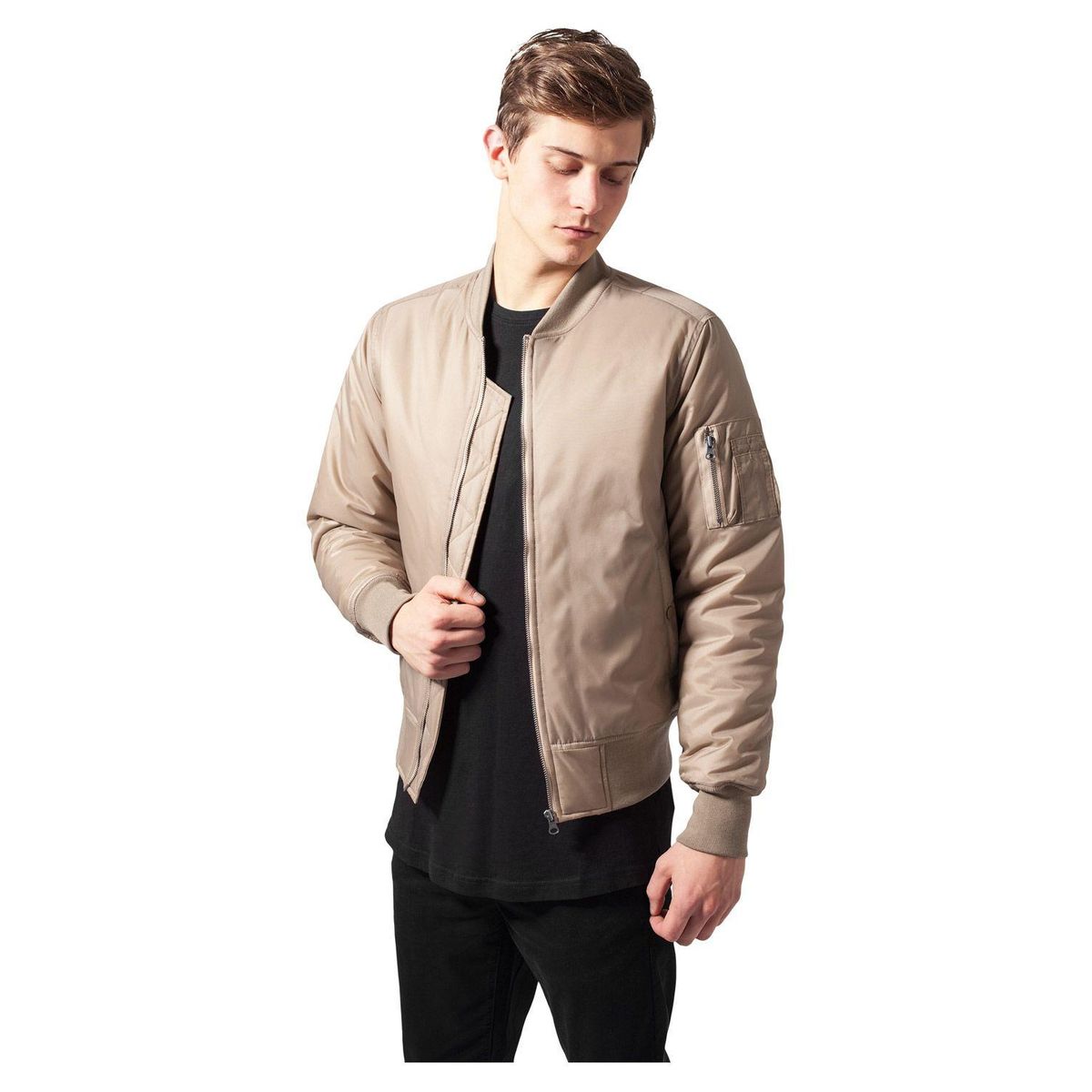 Urban Classics Bomberjakke Beige