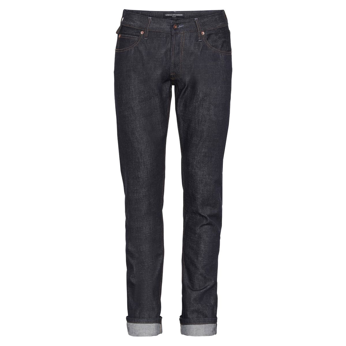 WRENCHMONKEES Jeans Hvid Oak Denim Blå