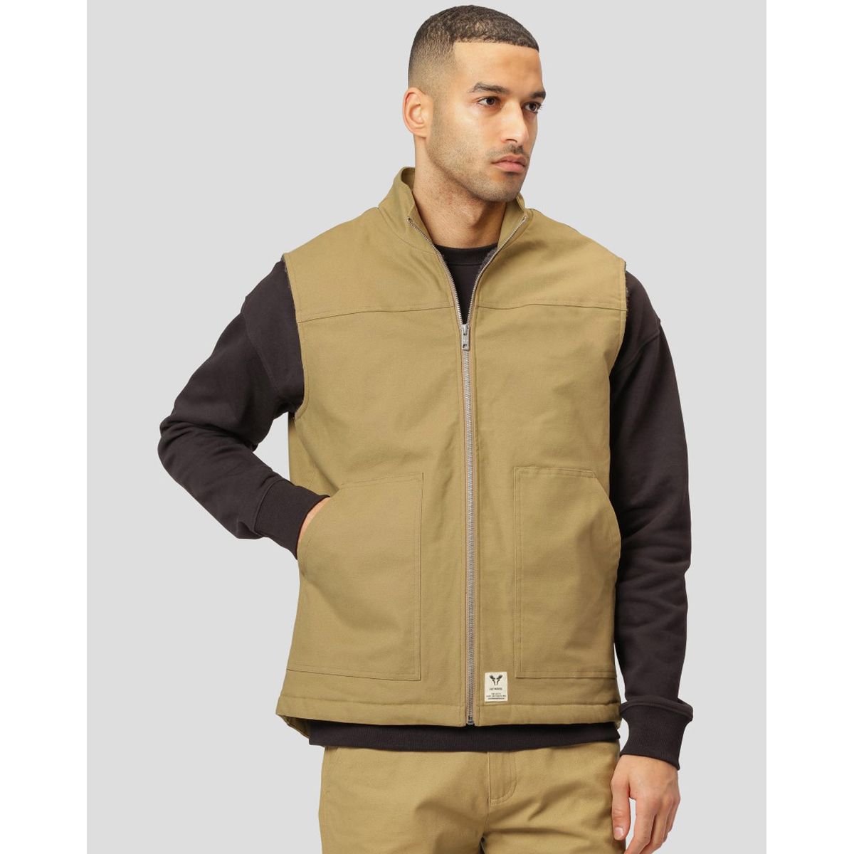 Fat Moose Nero Utility Vest Khaki