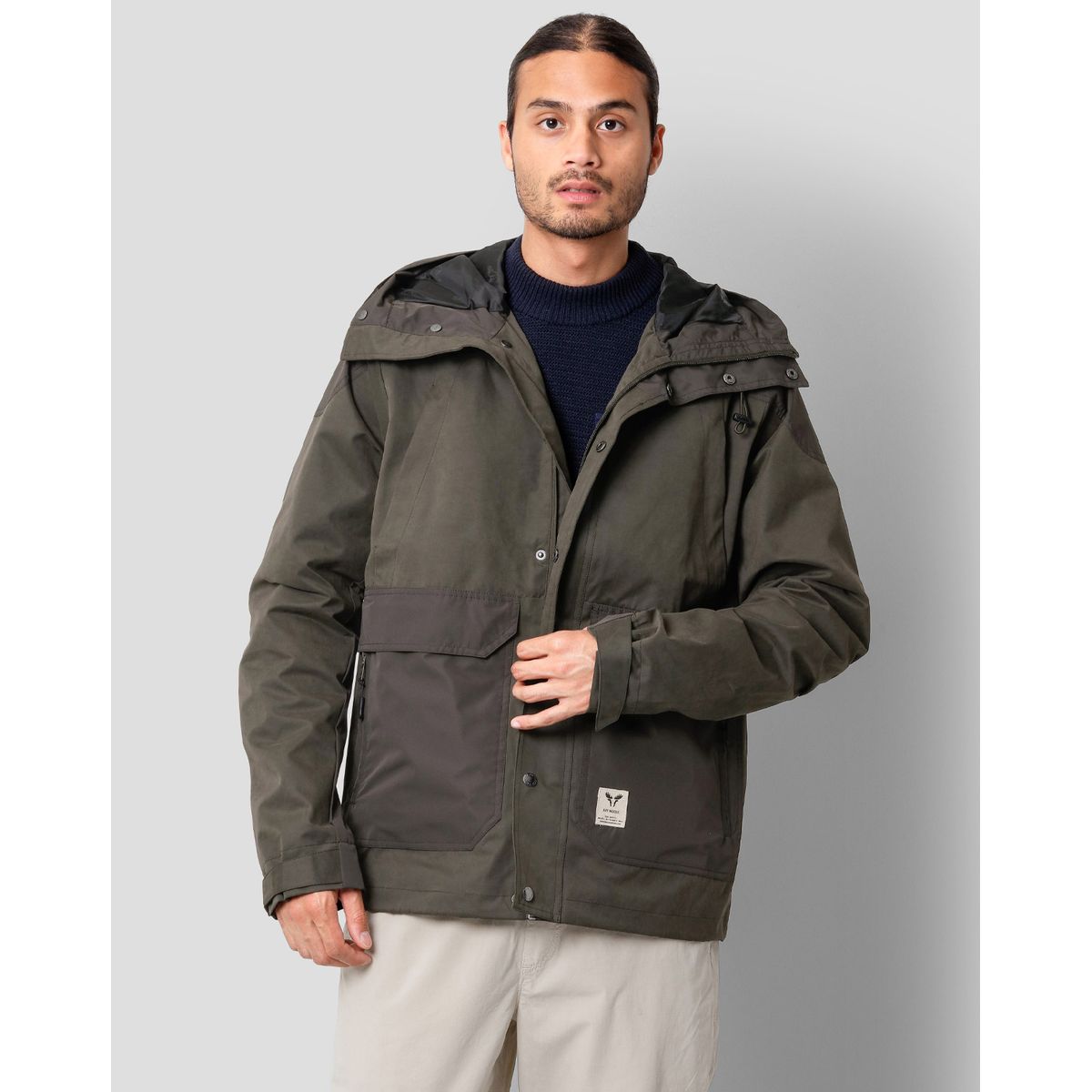 Fat Moose Malcom Mix Short Parka Olive