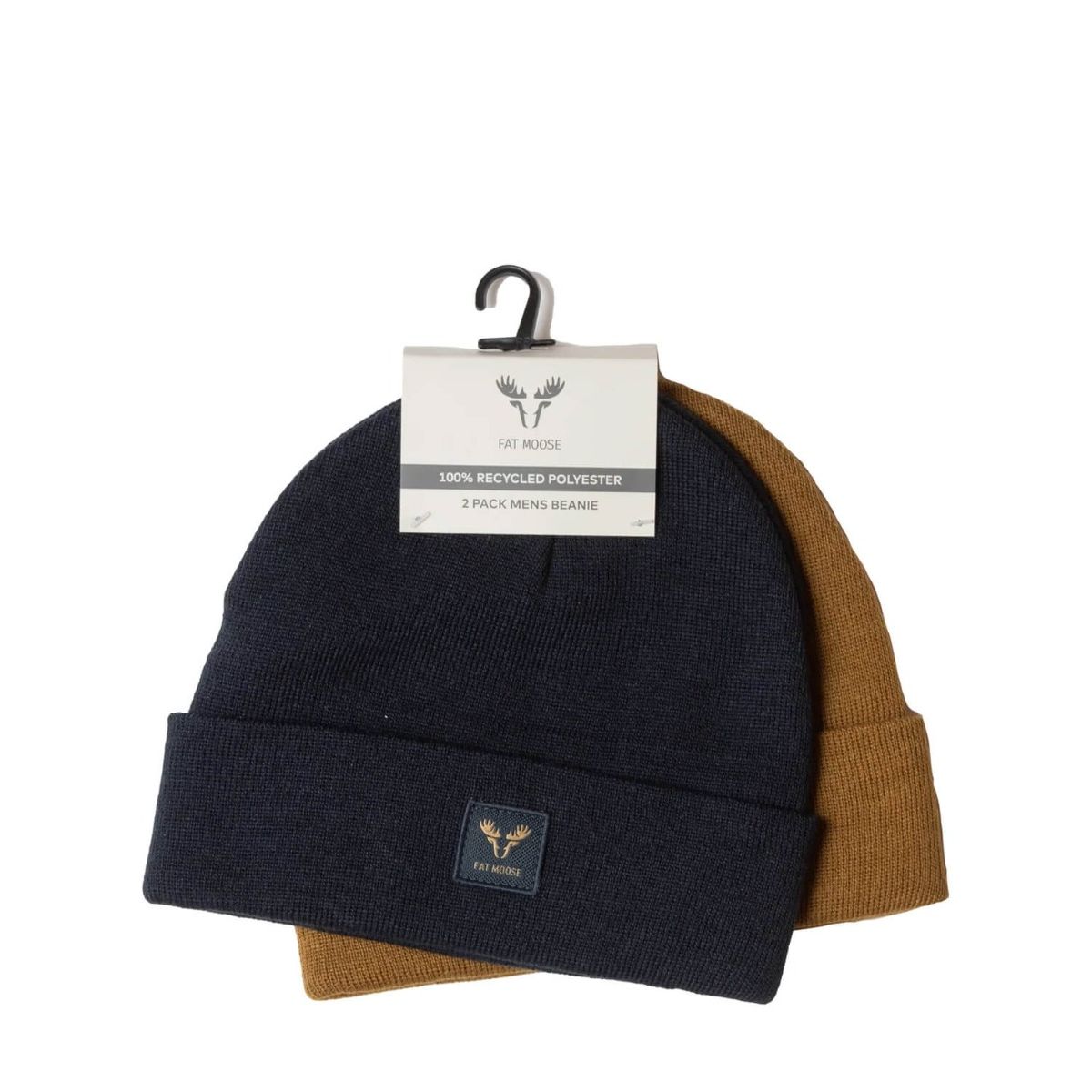 Fat Moose Base 2-pack beanie Mørk navy / Bronze