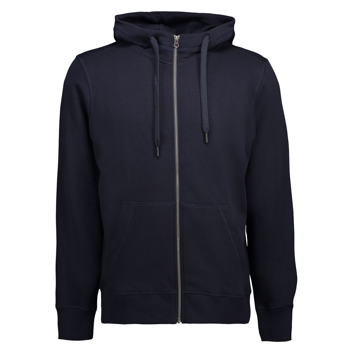 ID Klassisk Hoodie med m. Lynlås Navy