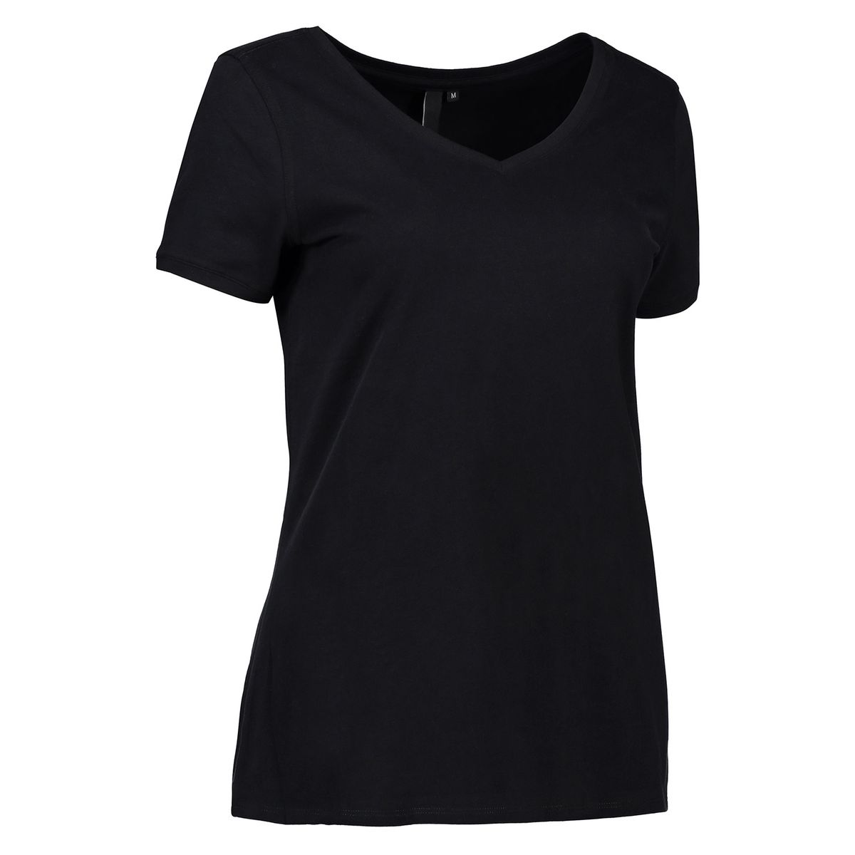 ID Klassisk V-Neck T-Shirt Dame Sort