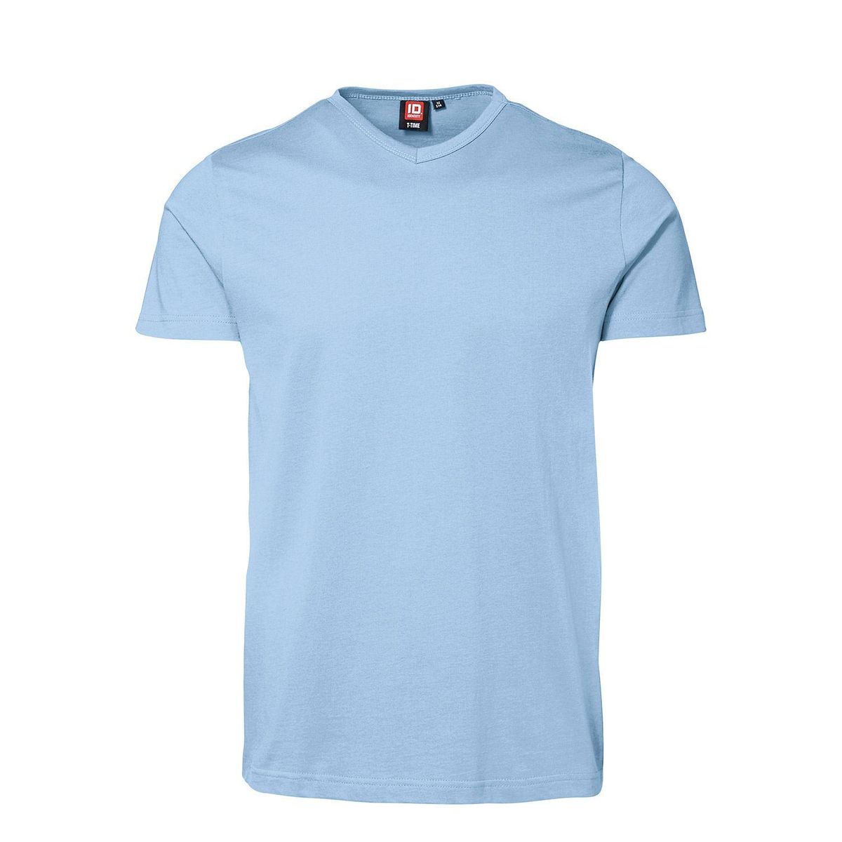 ID Snug fit V-neck T-Shirt Lys Blå