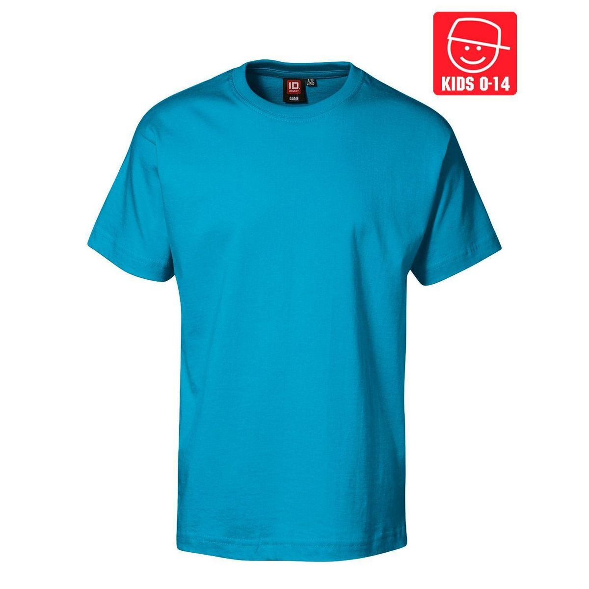 ID Basic T-Shirts Børn Cyan