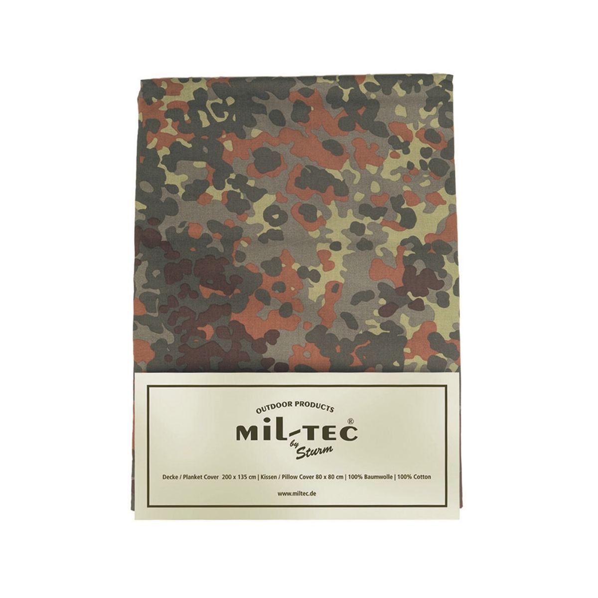 Mil-Tec Camouflage Sengesæt Flecktarn