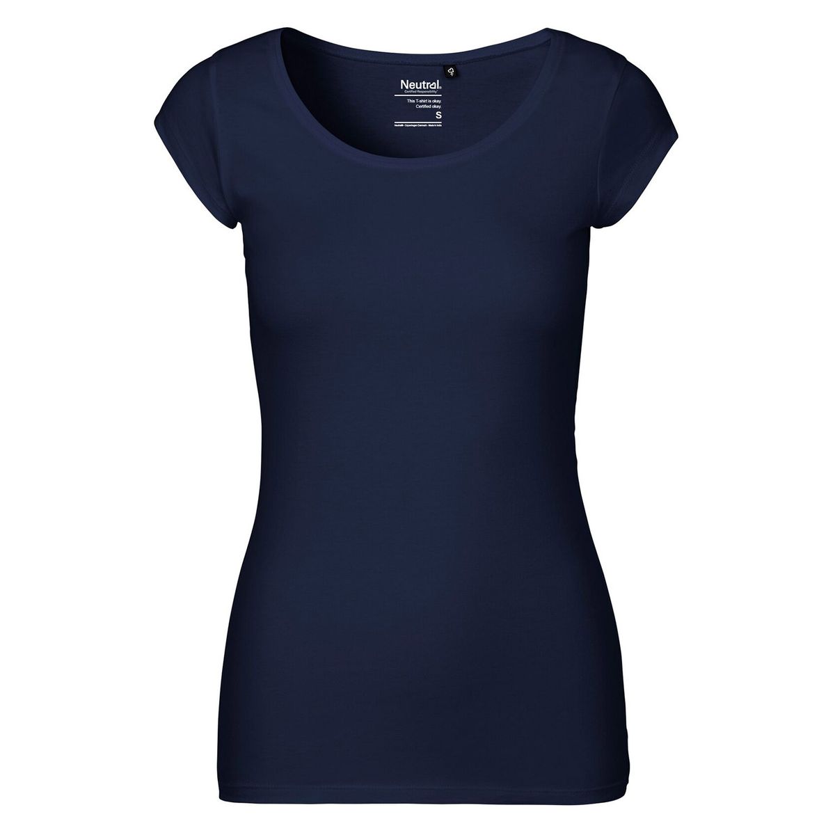 Neutral Dame Round neck Kortærmet T-Shirt Navy