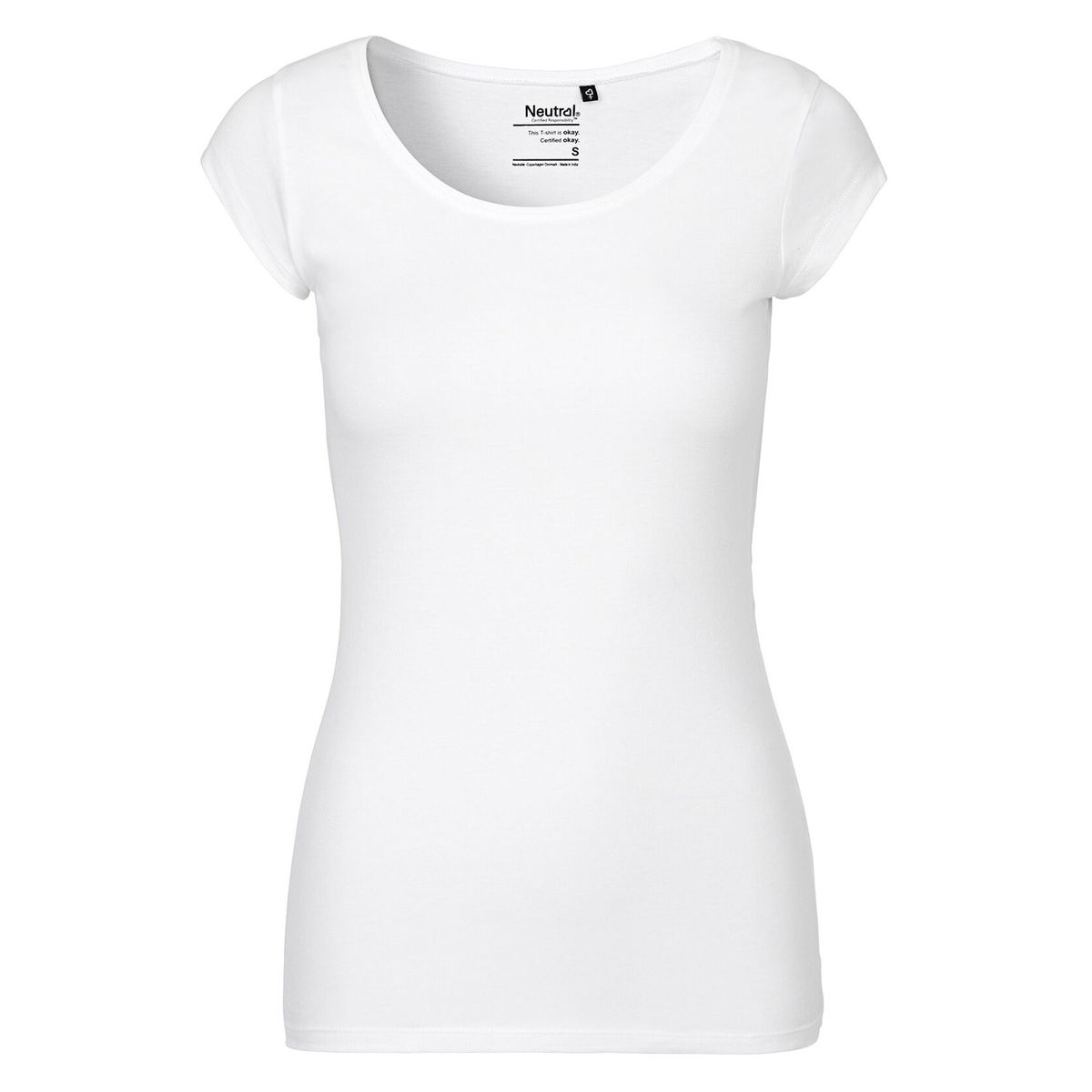 Neutral Organic - Ladies Round neck Short Sleeve Tee White