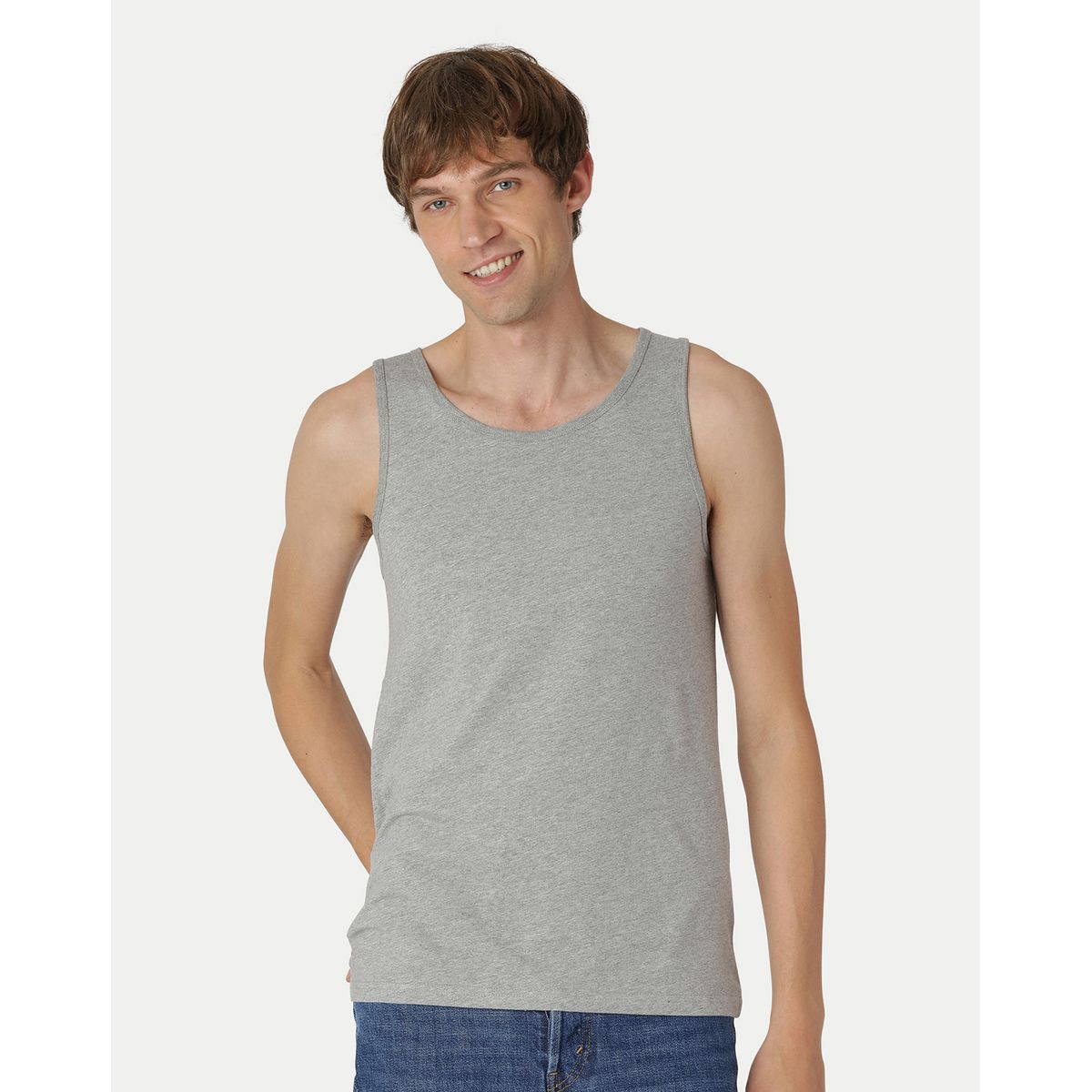 Neutral Tank Top Grå Melange