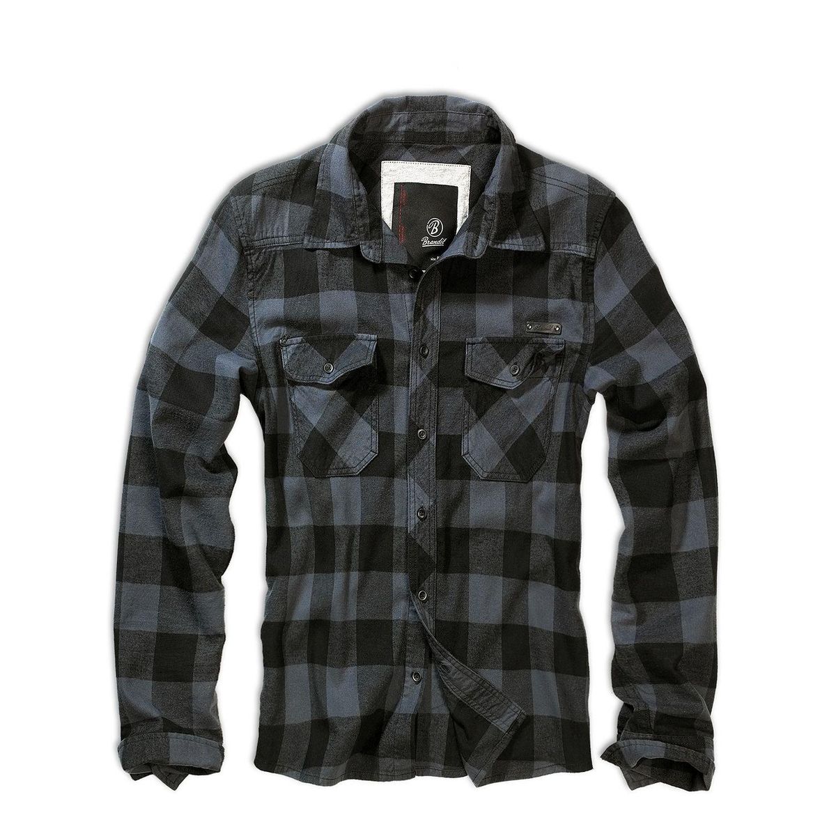 Brandit Check Shirt Black / grey checkered